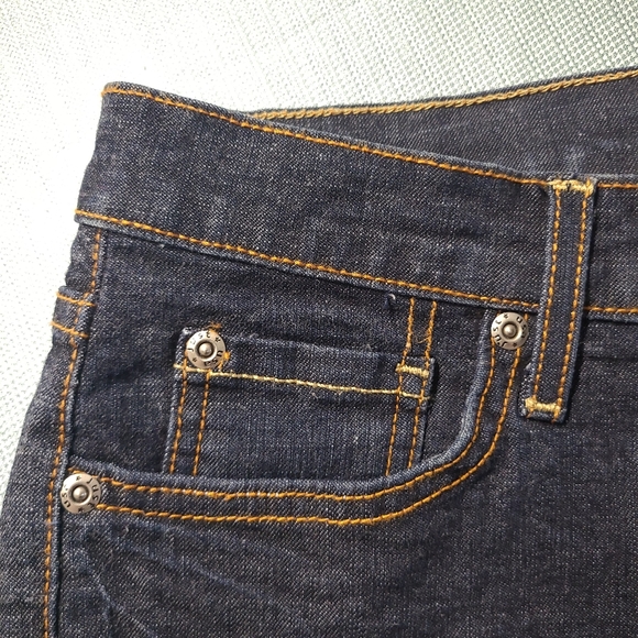 Jean Shorts in Dark Wash Denim - Picture 8 of 14